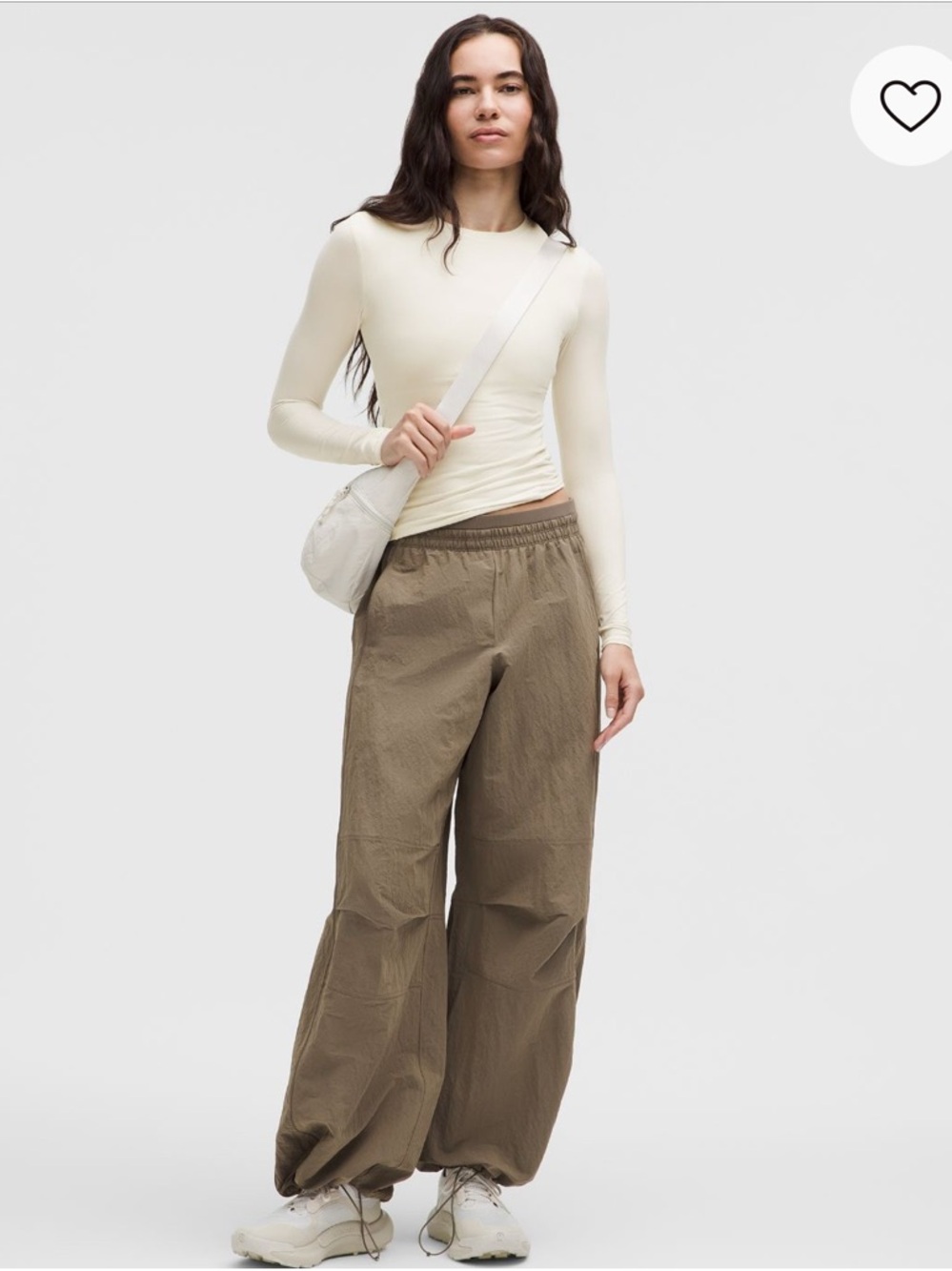 Wundermost Ultra Soft Nulu Crewneck Long Sleeve Shirt (light ivory)